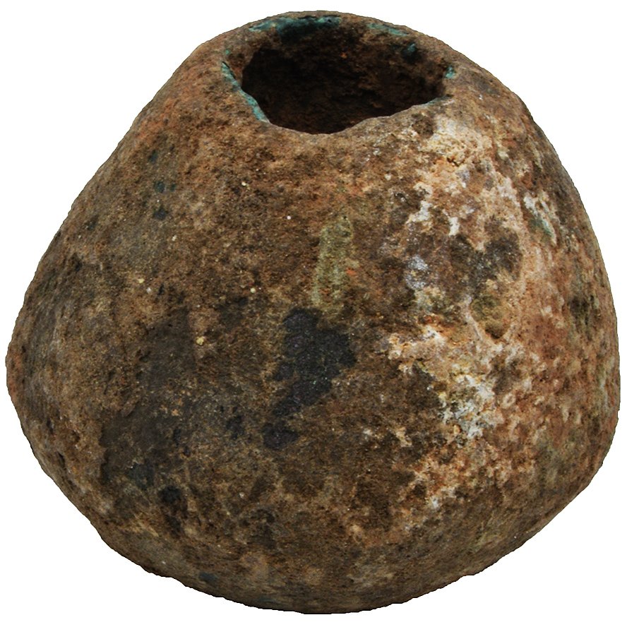 Ancient Weapon Bronze Mace Head
