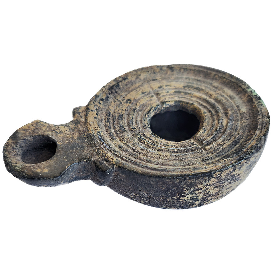 1st Century Bronze Oil Lamp - Found in Jerusalem