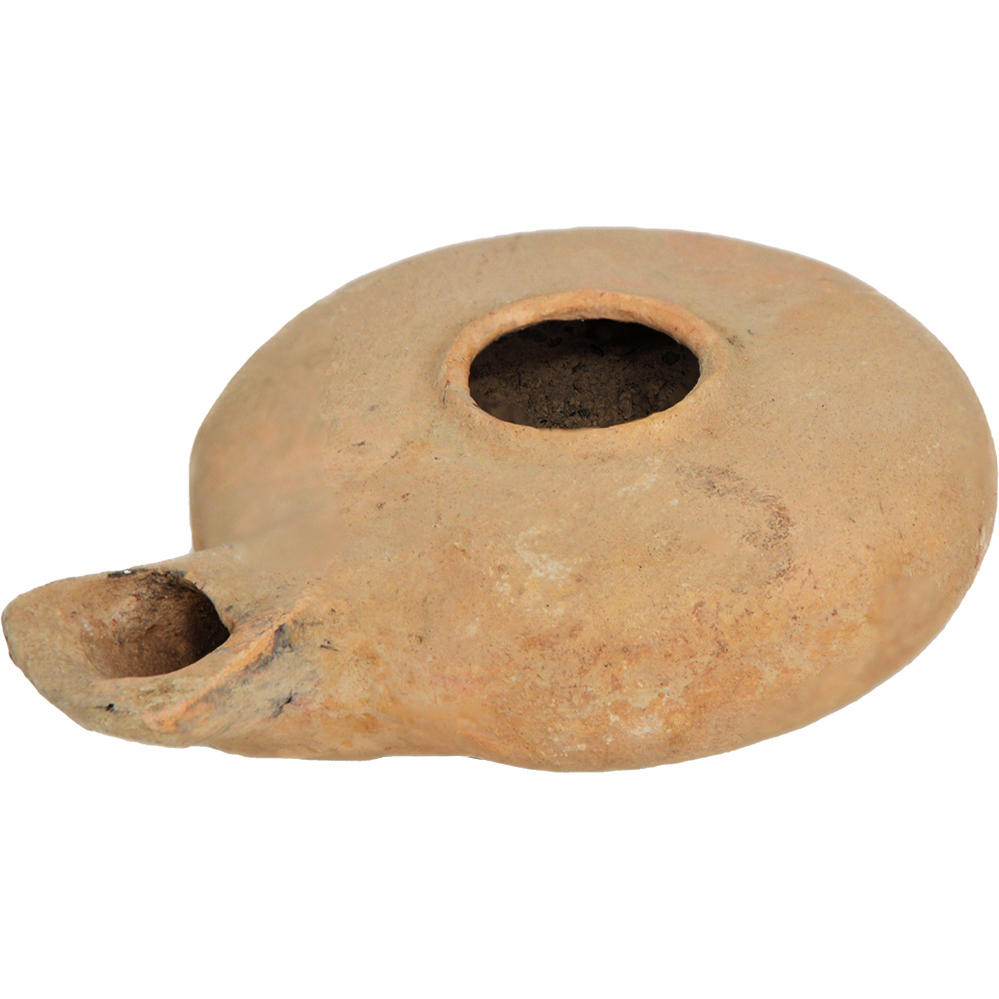 Jesus Period Herodian Clay Oil Lamp - Large