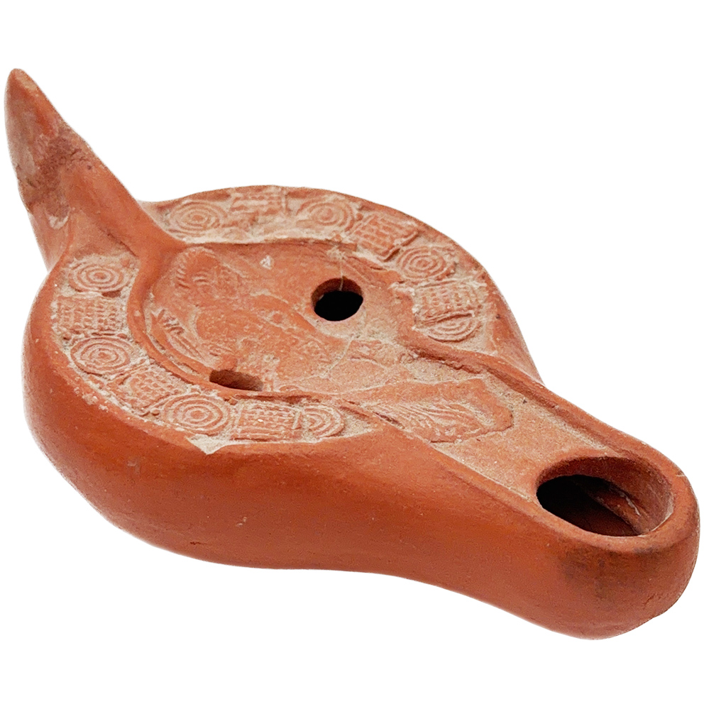 Early Christian Oil Lamp: Augustine Image and History