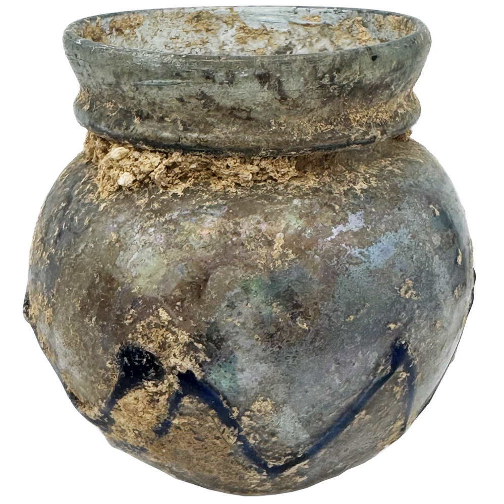 Roman Glass Jar for Ointment - Exquisite Antiquity 1