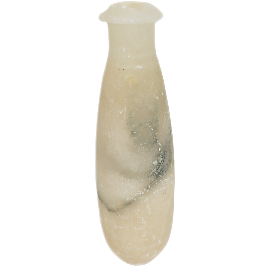 Ancient Alabaster Perfume Jar - front