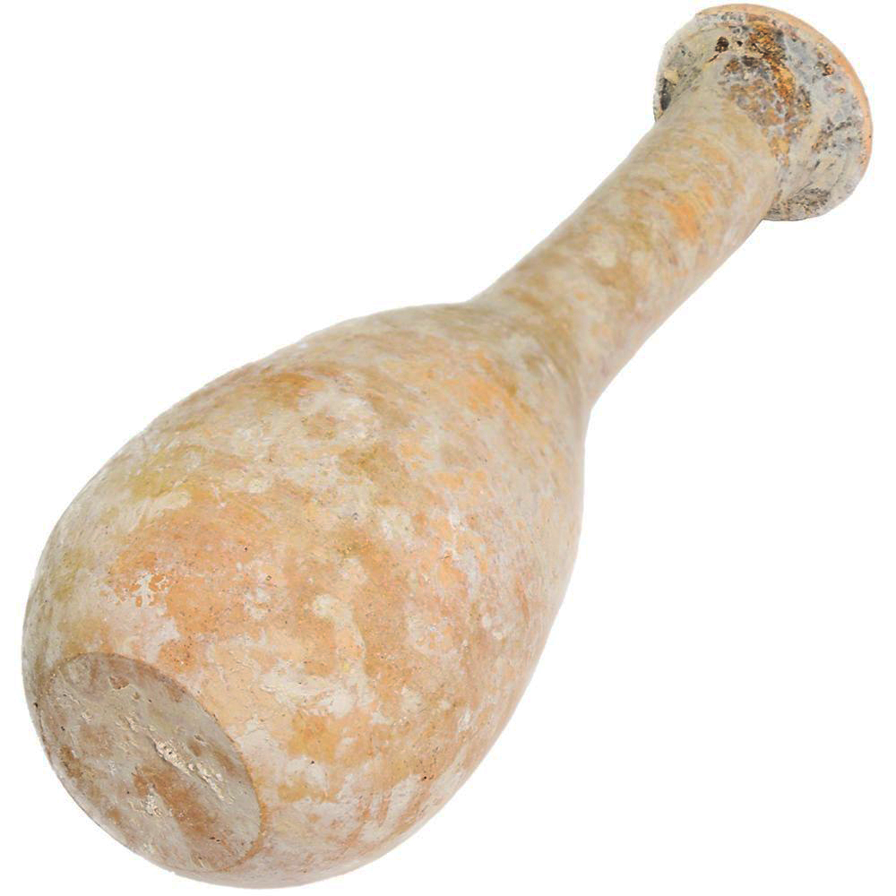 Unguentarium Pottery - Herodian Perfume Clay Bottle XF - Found in Jerusalem