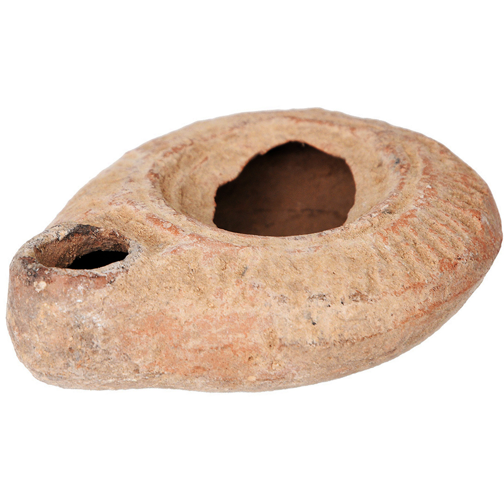 Roman Period Clay Oil Lamp - 1st to 2nd Century Pottery from Israel