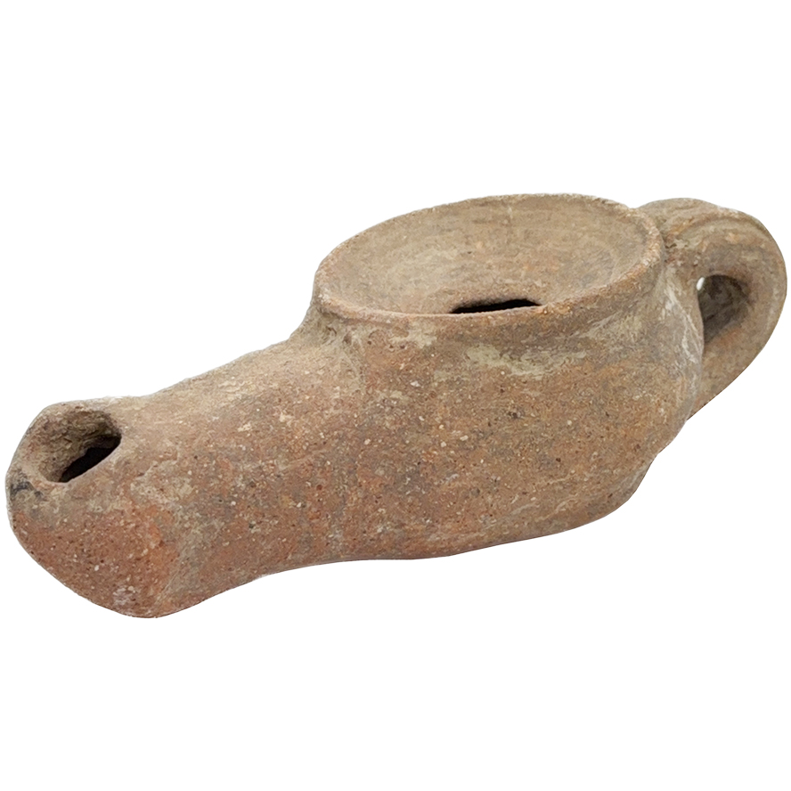 Hellenistic Terracotta Oil Lamp - 3rd to 1st century B.C - Found in Ashkelon