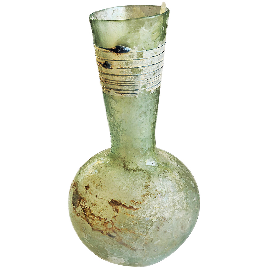 Roman Glass Perfume Vase First Century