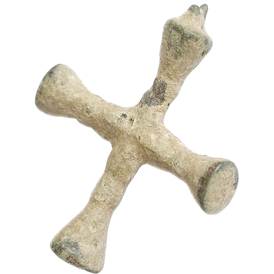 Crusader Bronze Cross from Israel A