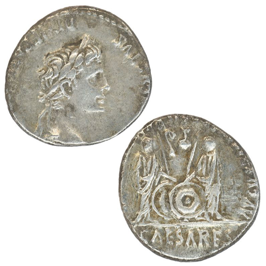 Roman Denarius Caesar Augustus - Coin of the Bible