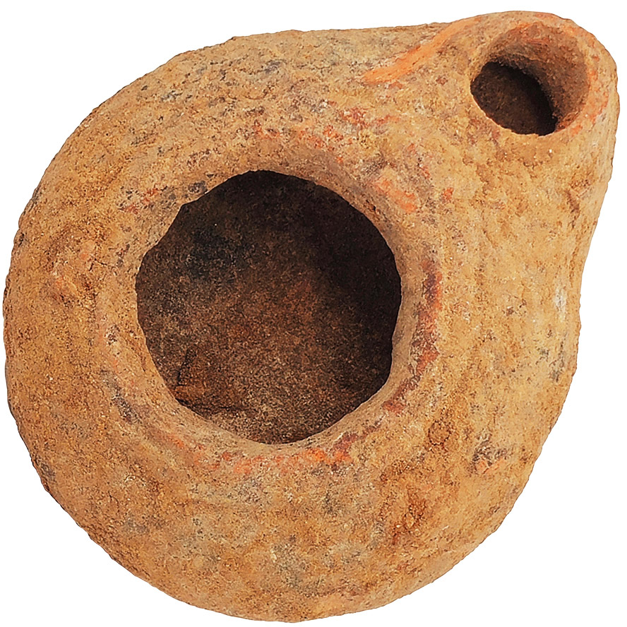 Red Clay Roman Oil Lamp - First Century AD - Found in Judea