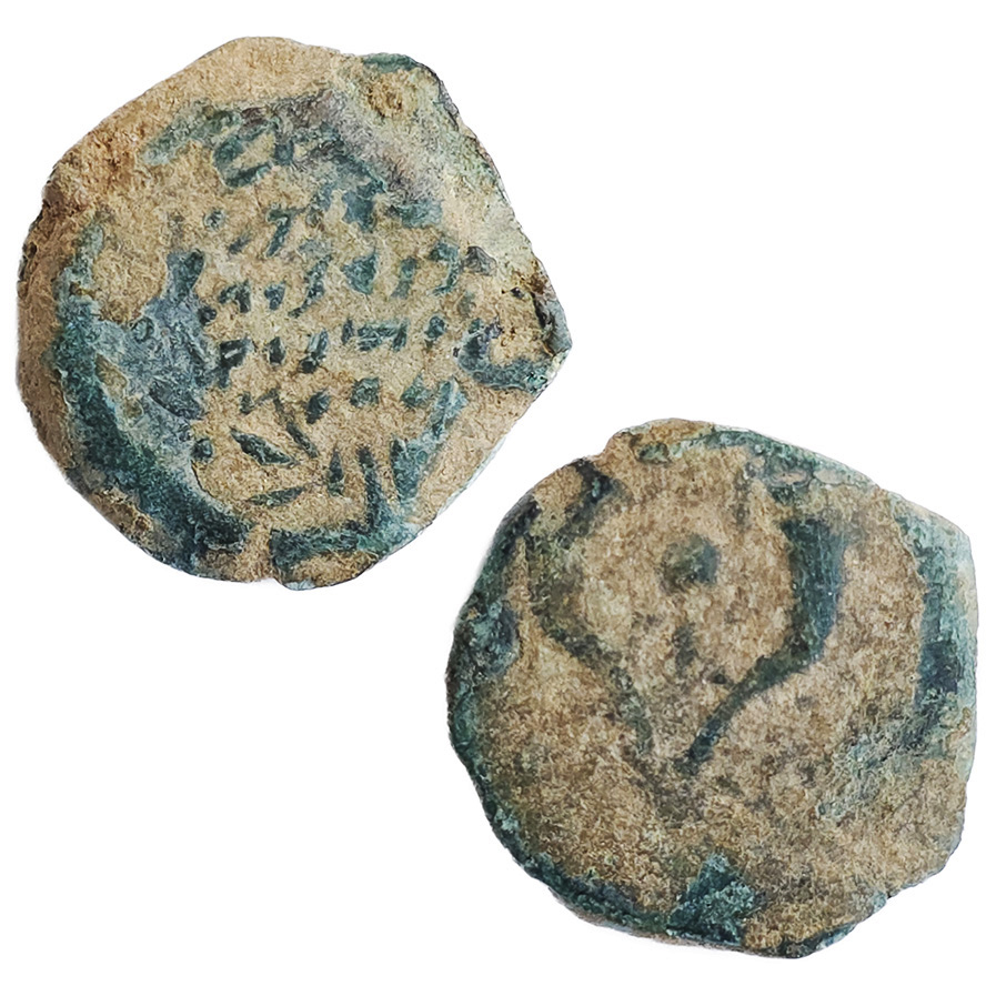 Hasmonean Coin Alexander Jannaeus - Found in Jerusalem