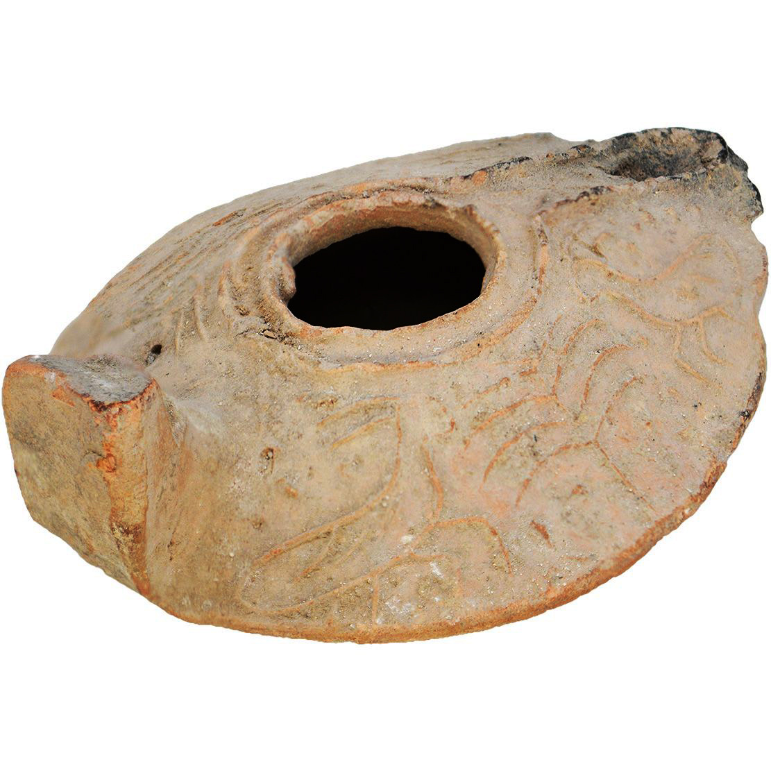Abbasid Oil Lamp - Ancient Islamic Pottery