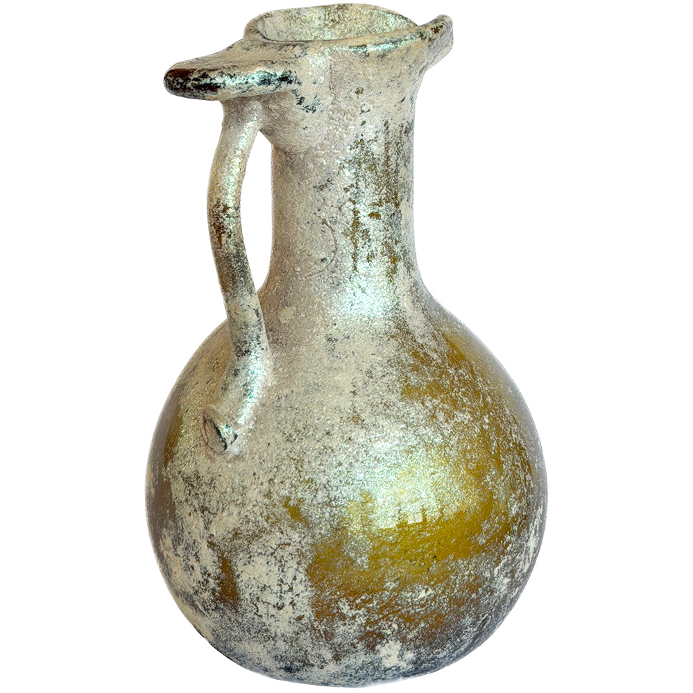 Roman Glass Vase with Handle